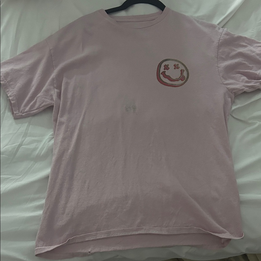 Urban Outfitters Light Pink Nirvana Tee